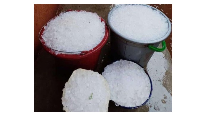 Ice rain in Taraba community