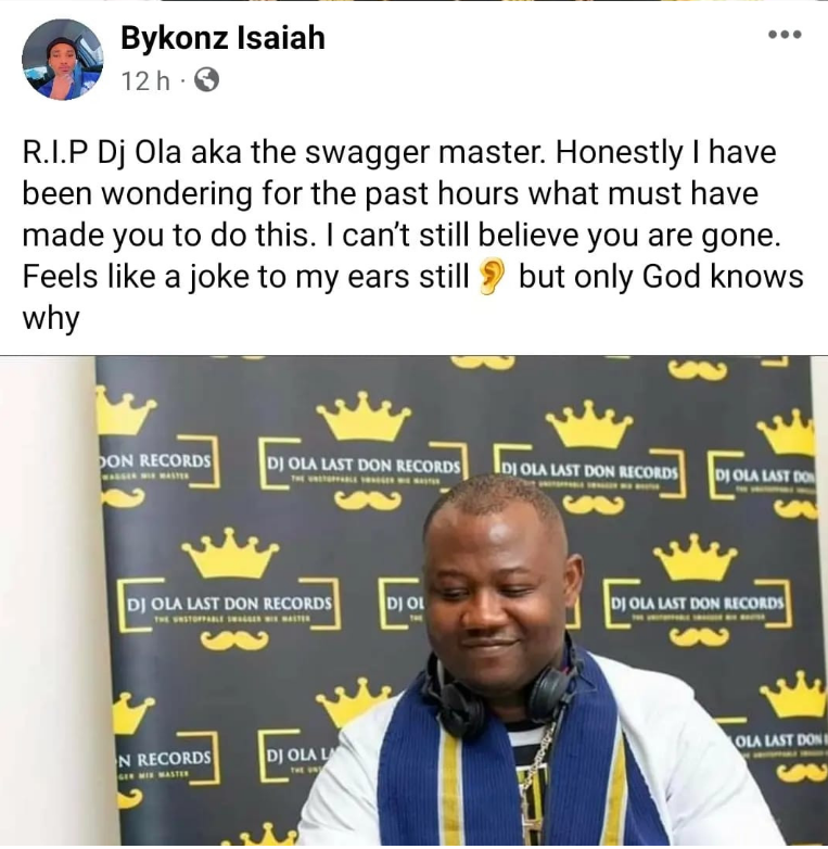 UK-based Nigerian DJ commits suicide