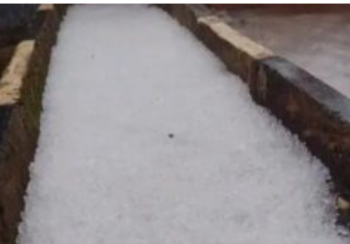 Ice rain in Taraba community