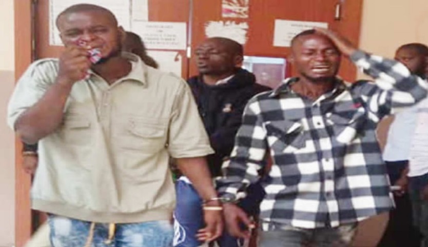 Two brothers in tears after being sentenced to life imprisonment for armed robbery in Lagos